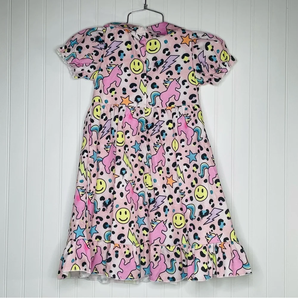 Lola + The Boys Unicorn Short Sleeve Dress - Picture 6 of 8